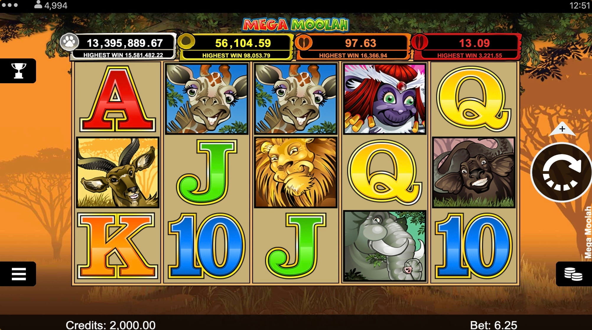 Mega Moolah best casino