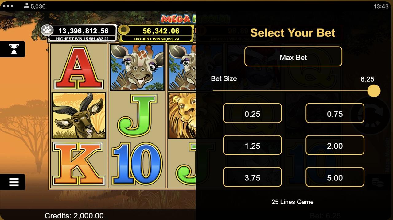 Mega Moolah free spins